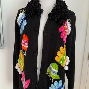 Victoria Harbour Colorful Novelty Sweater Size Medium